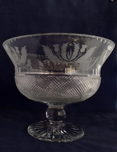 Thistle large punch bowl
